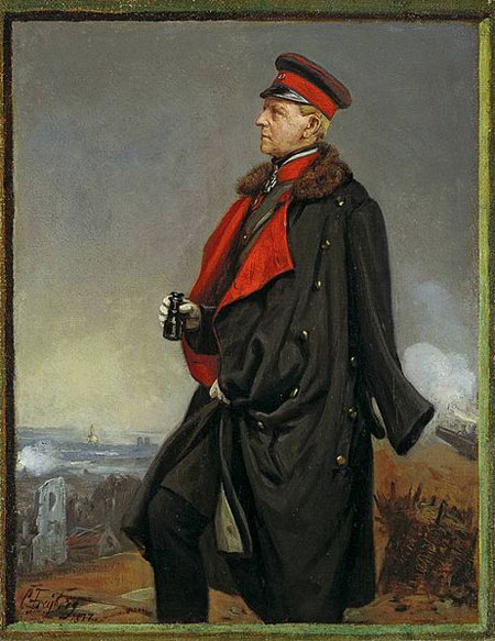 モルトケの肖像画1877年コンラート・フライベルク（ドイツ語版）画／wikipediaより引用