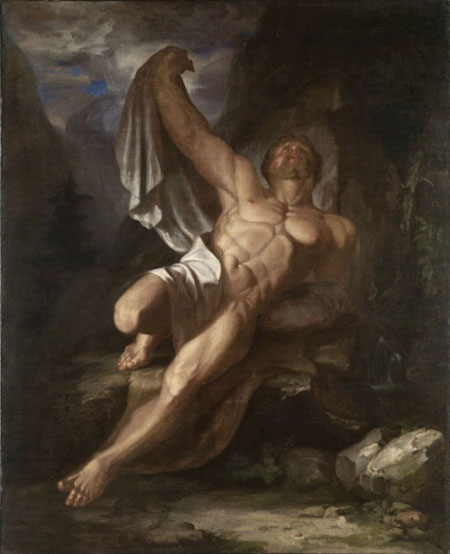 画家だった頃、初期の名作とされる『Dying Hercules』 (1812)